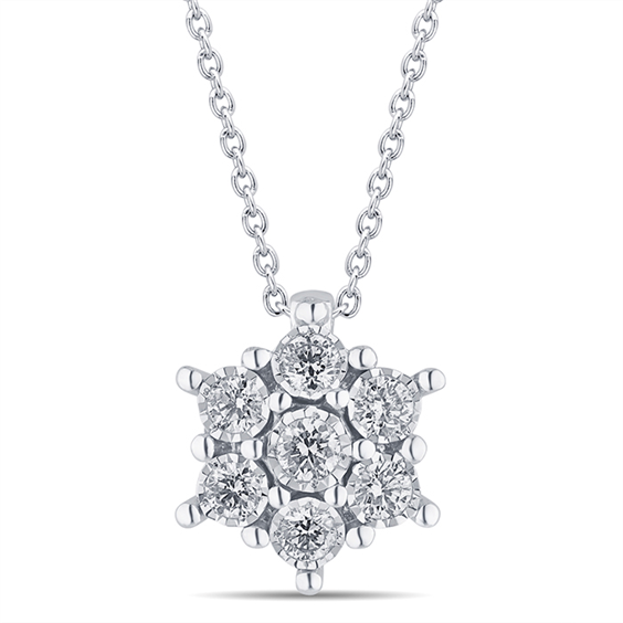 Collana Bliss Donna in Oro bianco Diamante 0.15 Ct 20114561 - 20114561